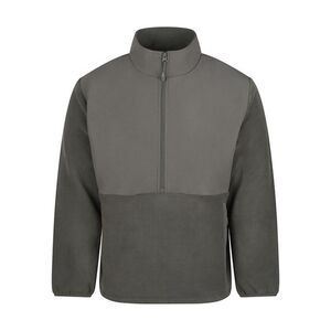 Front Row Mens Microfleece Half Zip Fleece Top / Dark Olive